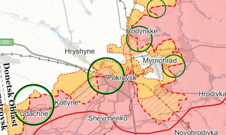Русия твърди, че настъпва в Покровск, Украйна отрича