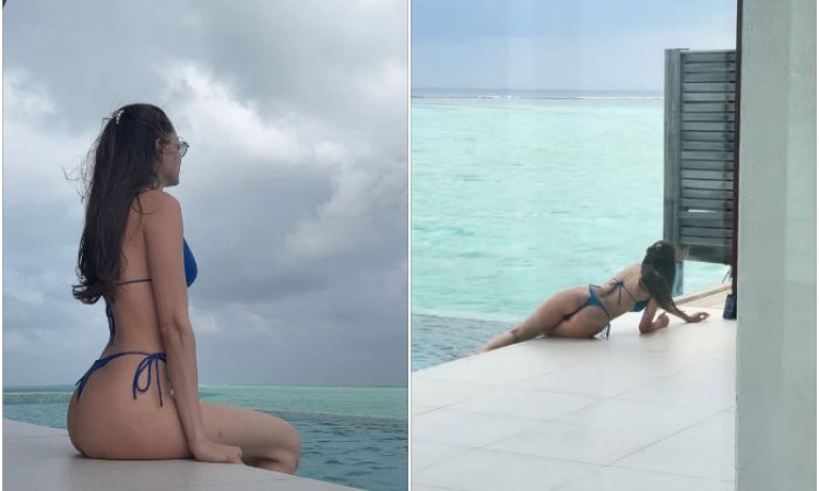 Ергенка показа уникално тяло на Малдивите